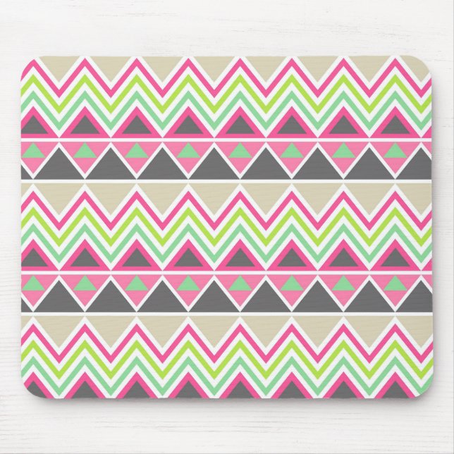 Tribal andes aztec chevron zigzag triangle zig zag mouse mat (Front)