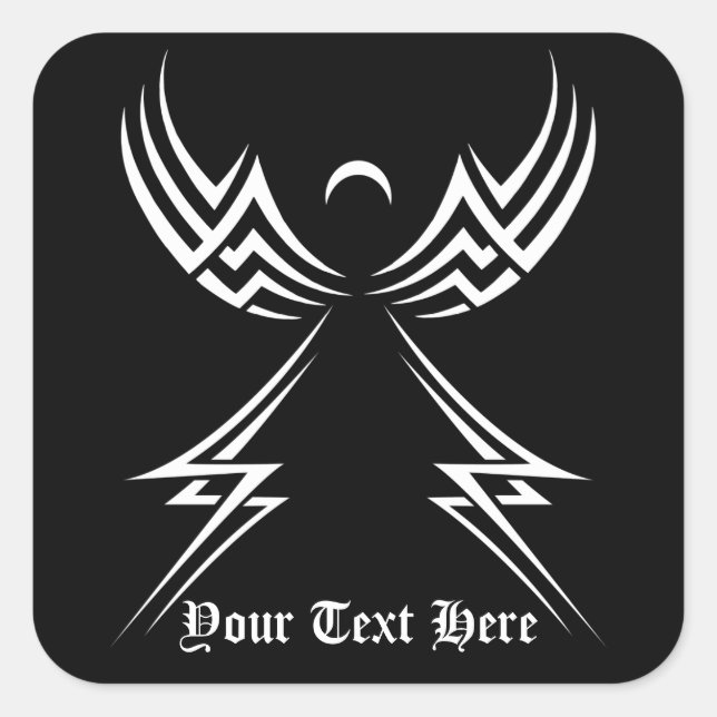 Tribal Angel custom stickers (Front)
