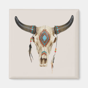 Tribal Animal Skull Magnet