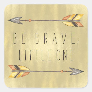 Tribal Arrow Baby Shower Square Sticker