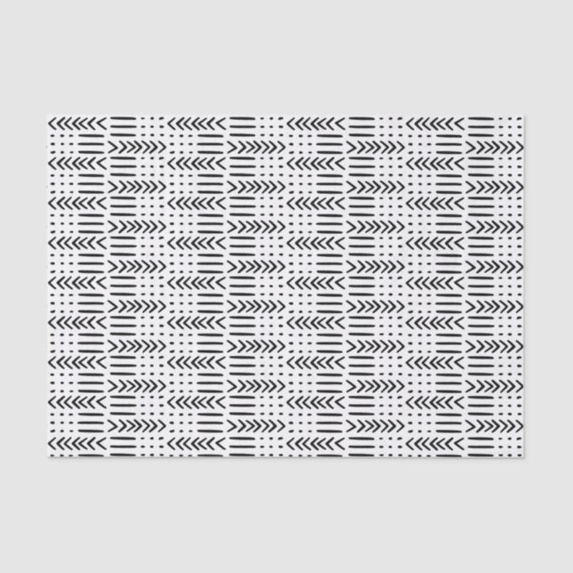 Tribal Arrow Mud Cloth Tissue Paper (Front)