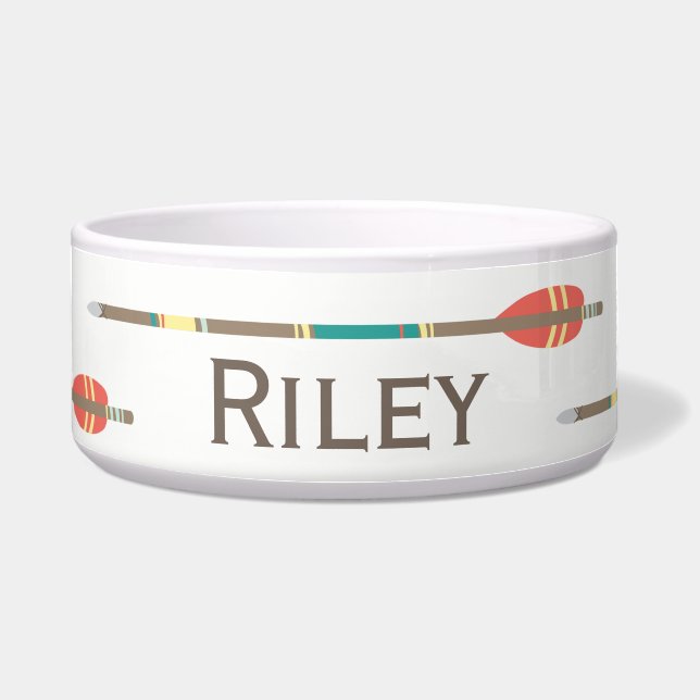 Tribal Arrows Pet Bowl (Front)
