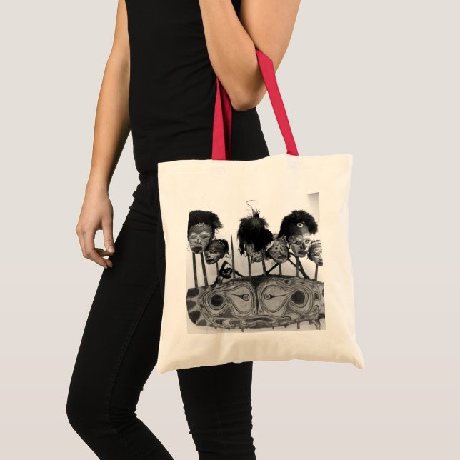Tribal Art B+W Tote Bag (Front (Product))