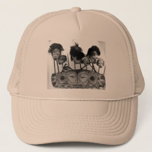 Tribal Art B+W Trucker Hat
