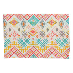 Tribal art: boho geometric print. pillowcase
