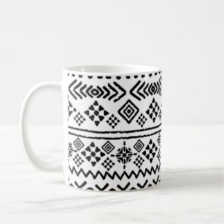 Tribal art boho: geometric seamless. coffee mug