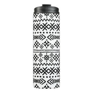 Tribal art boho: geometric seamless. thermal tumbler