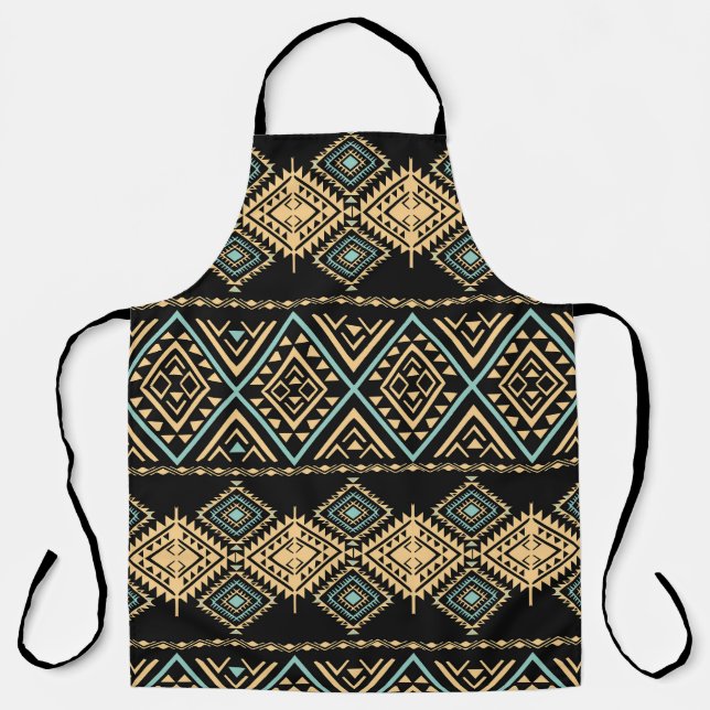Tribal art, ethnic geometric, colourful pattern. apron (Front)