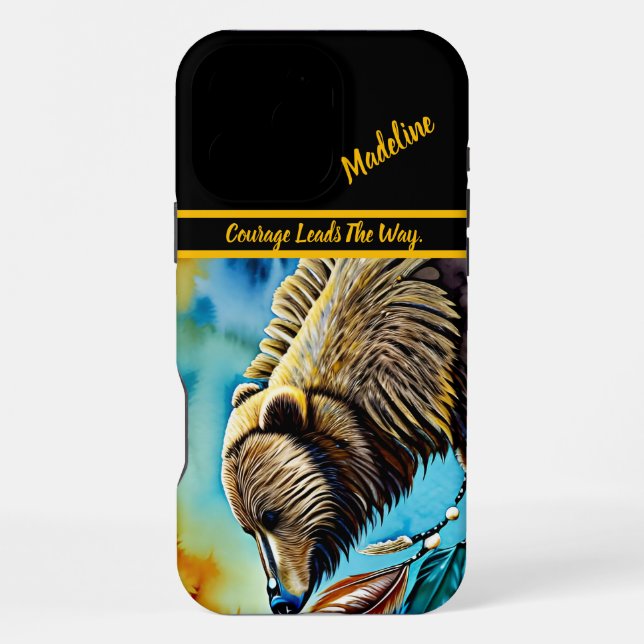 Tribal Art Fire: Bold Patterns iPhone Case (Back)