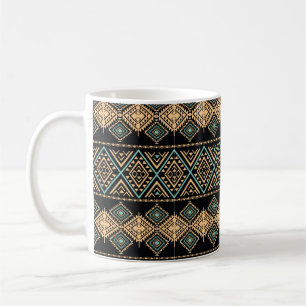 Tribal art pattern. Ethnic geometric print. Aztec Coffee Mug