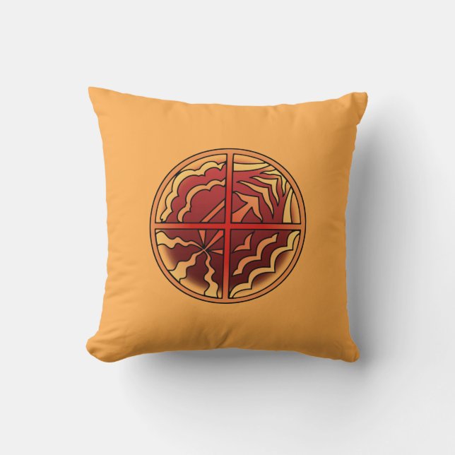 Tribal Art Pillow First Nations Art Pillows (Front)