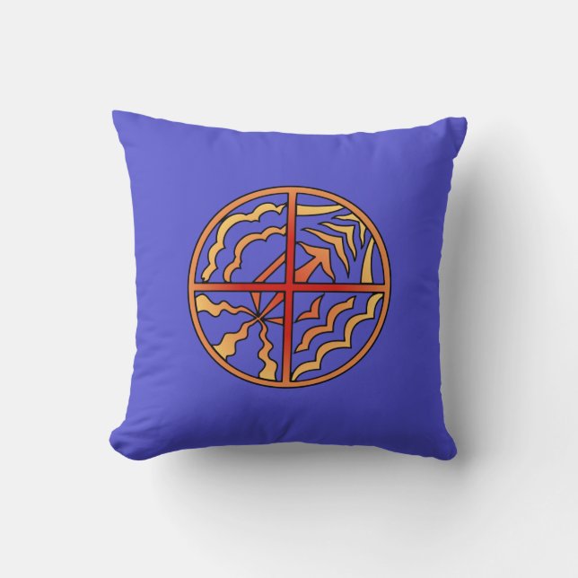 Tribal Art Pillow First Nations Art Pillows (Front)