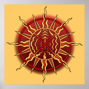 Tribal Art Poster Native Spiritual Print Poster