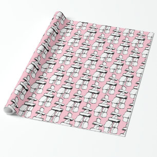 Tribal Art Wrapping Paper Inuit Inukshuk Paper