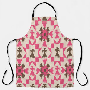 Tribal aztec abstract seamless pattern apron