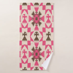Tribal aztec abstract seamless pattern bath towel
