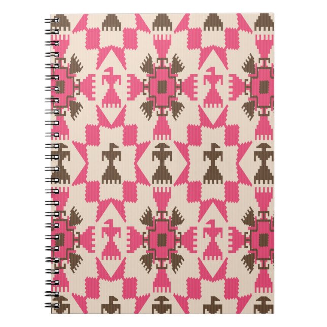 Tribal aztec abstract seamless pattern notebook (Front)