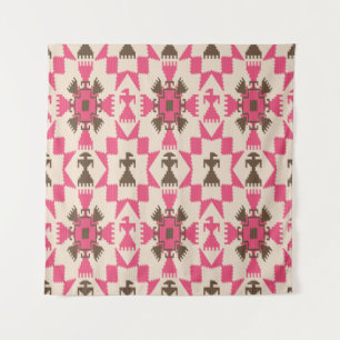 Tribal aztec abstract seamless pattern tapestry