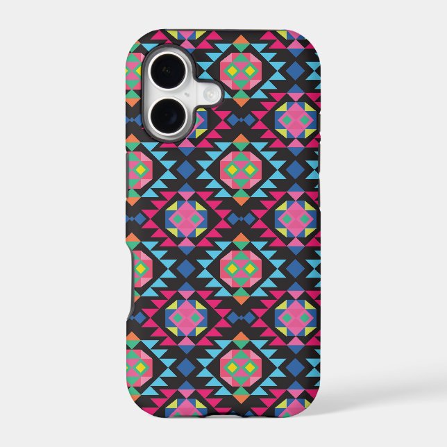 Tribal aztec andes geometric hipster tri pattern (Back)