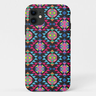 Tribal aztec andes geometric hipster tri pattern iPhone 11 case