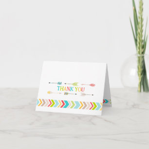 Tribal Aztec Baby Shower Thank You notes