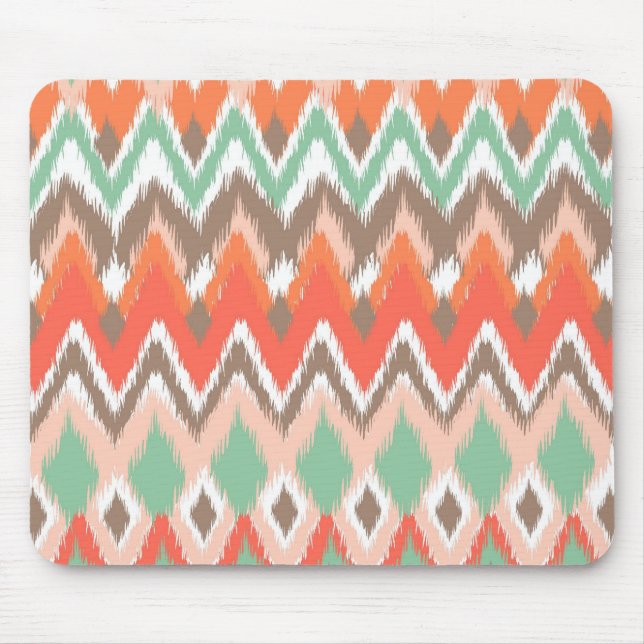 Tribal aztec chevron zig zag stripes chic pattern mouse mat (Front)