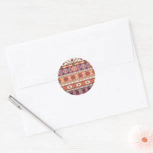 Tribal Aztec Classic Round Sticker