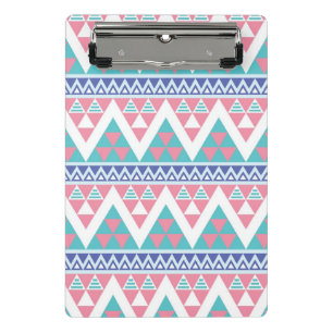 Tribal aztec colourful pattern mini clipboard