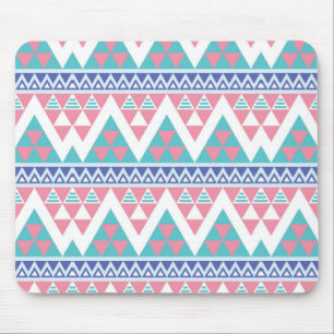 Tribal aztec colourful pattern mouse mat
