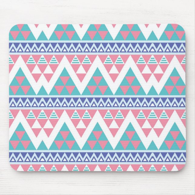 Tribal aztec colourful pattern mouse mat (Front)