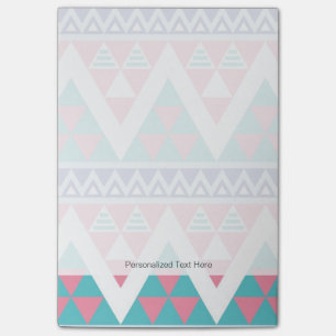 Tribal aztec colourful pattern post-it notes