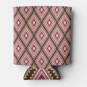 Tribal Aztec, geometric vintage pattern. Can Cooler