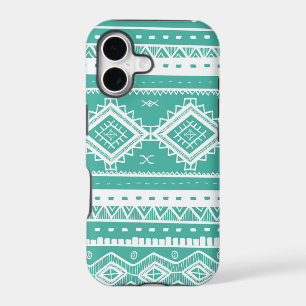 Tribal Aztec Lace Pattern (aquamarine)