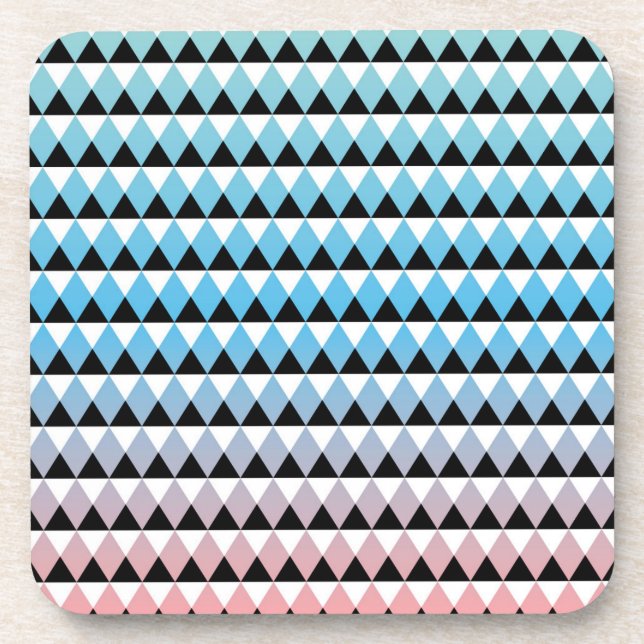 Tribal Aztec Ombre Pattern Coaster (Front)