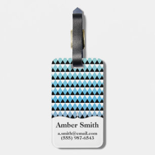 Tribal Aztec Ombre Pattern Luggage Tag