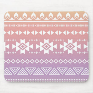 Tribal aztec ombre pattern mouse mat