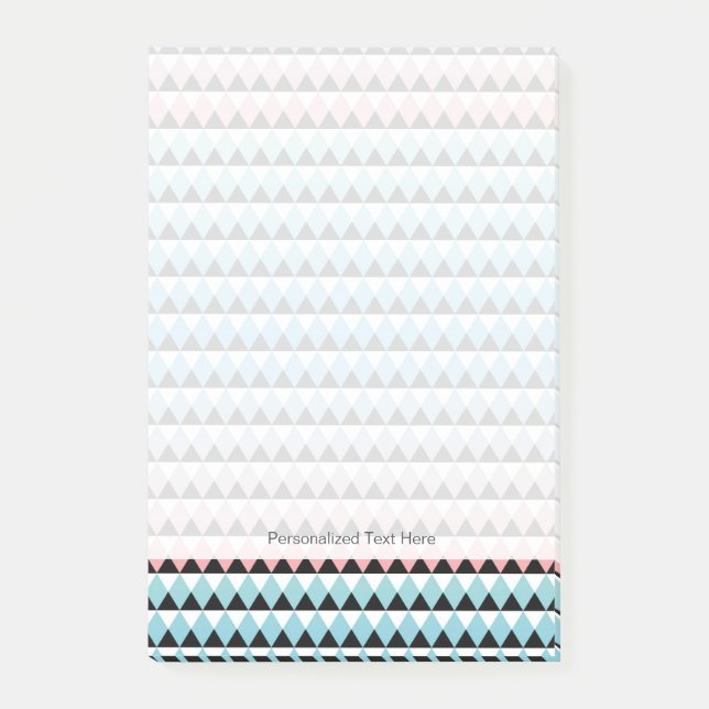 Tribal Aztec Ombre Pattern Post-it Notes (Front)