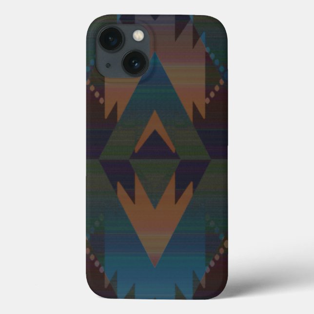 Tribal Aztec Pattern Southwest Design iPad Case (Back)