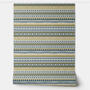 Tribal Aztec Pattern Wallpaper