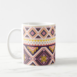 Tribal Aztec striped, geometric pattern. Coffee Mug