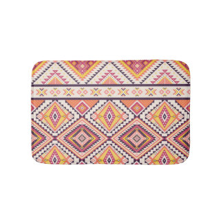 Tribal Aztec Striped Seamless Background Bath Mat