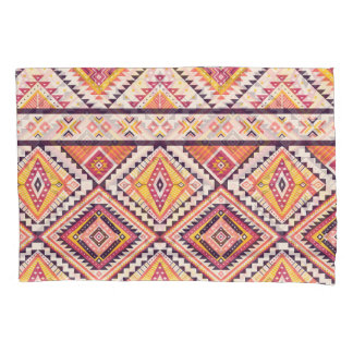Tribal Aztec Striped Seamless Background Pillowcase