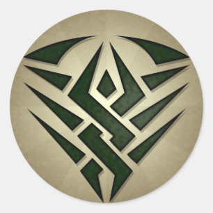 Tribal Badge Round Sticker