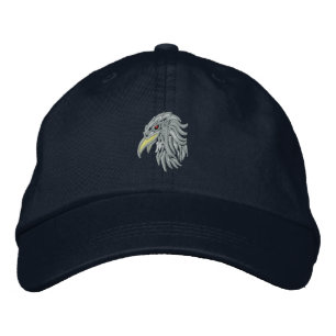 tribal bald eagle embroidered hat