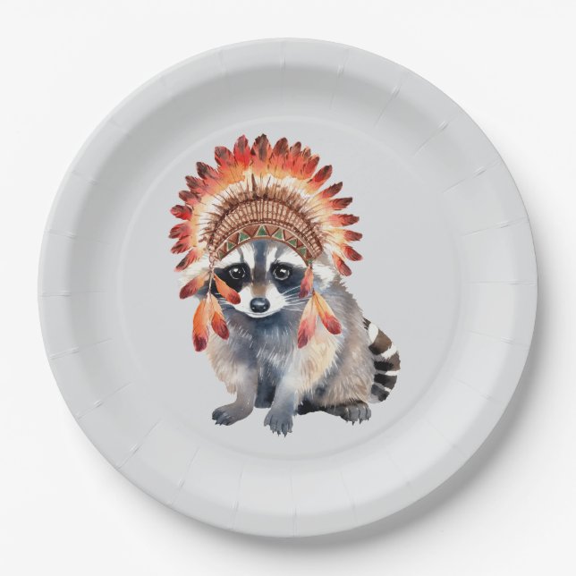 Tribal Bandit Paper Plate (Front)
