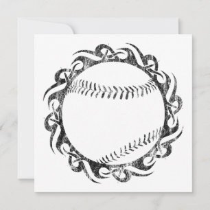 tribal baseball invitation