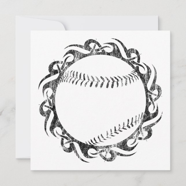 tribal baseball invitation (Front)