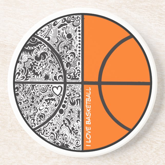 Tribal Basketball Coaster (Front)