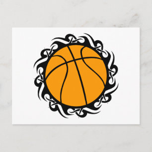 tribal basketball postcard