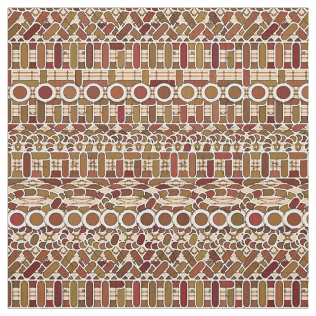 Tribal Batik - earth tone neutrals Fabric (Swatch)